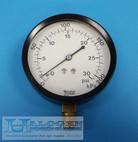 3-1/2 Inch (in) Diameter-Steel Case – 0-30 Pound Per Square Inch (psi ...