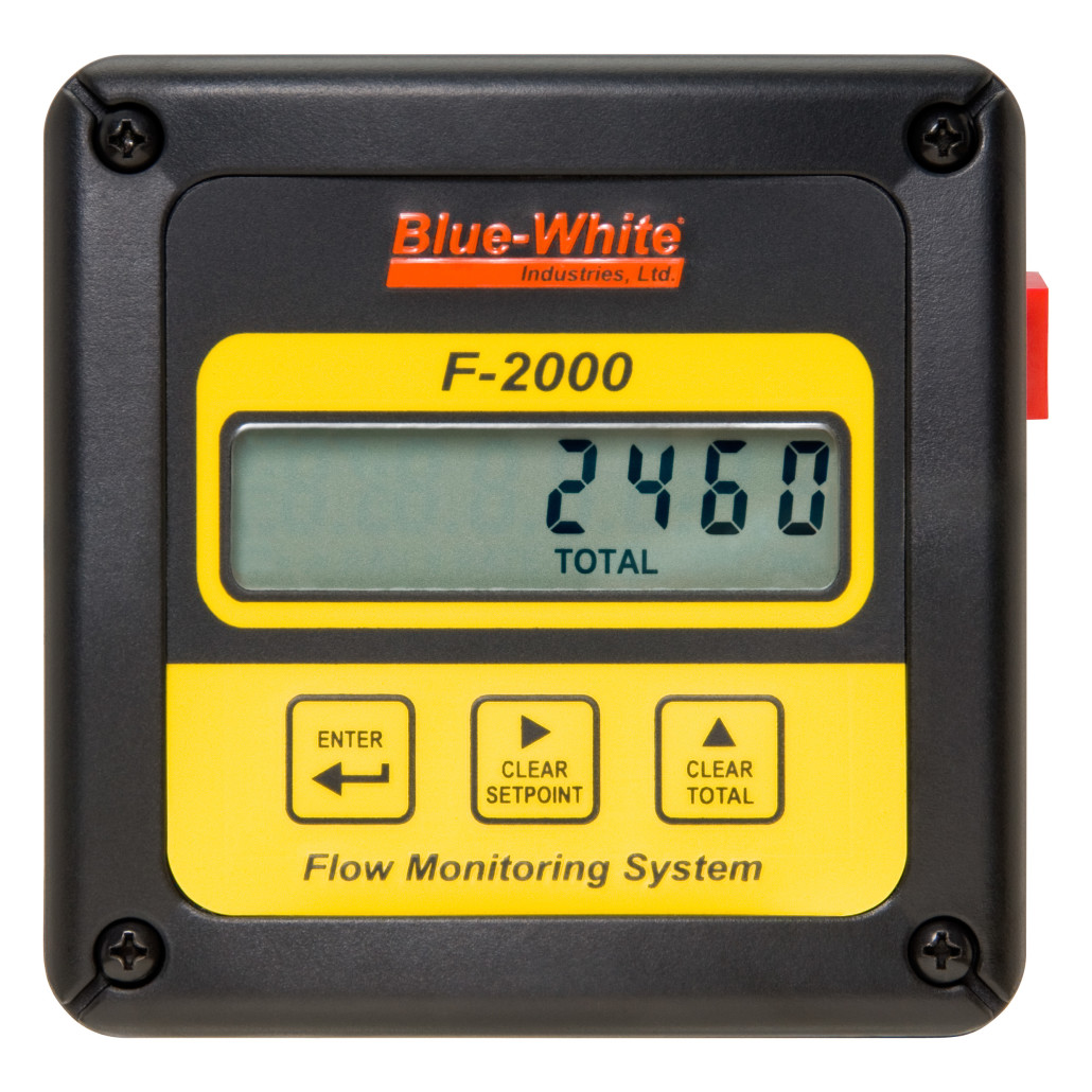 1 12 Inch In Blue White F 2000 Digital Pool Flow Meter Halogen Supply