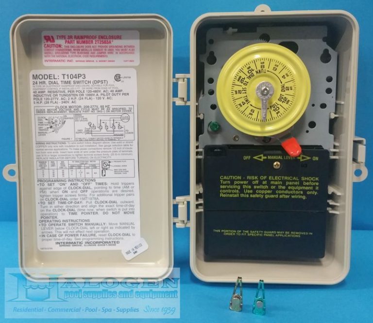 Intermatic DPST 220 Volt Mechanical Time Switch