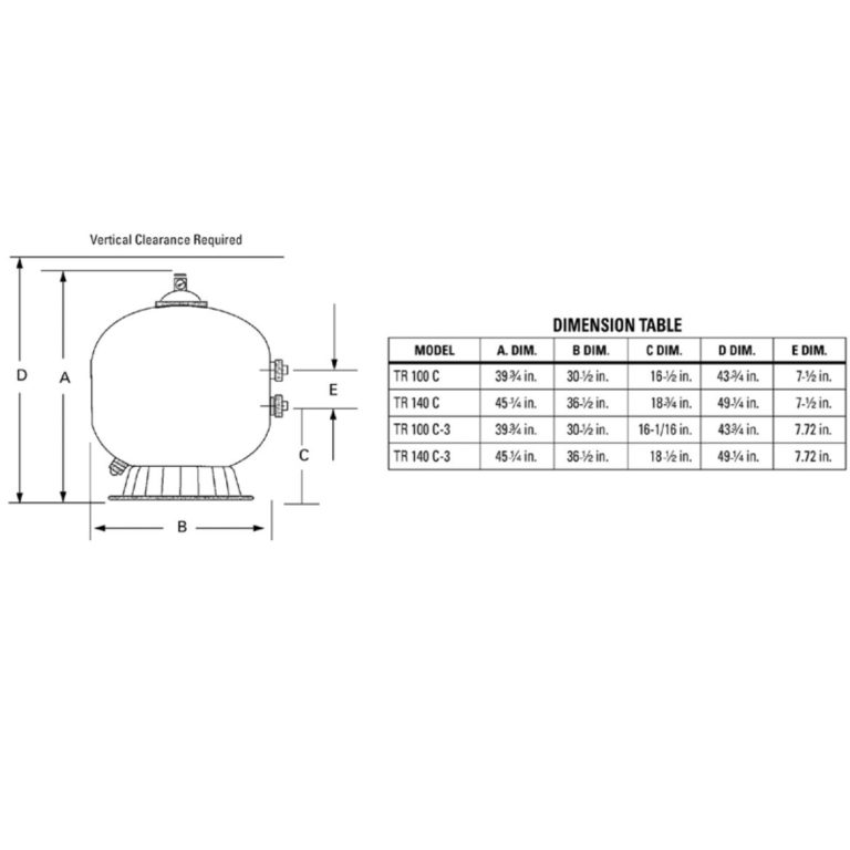 Triton C Commercial Side Mount Sand Filters