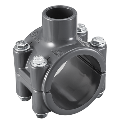 2 Inch (in) PVC Service Clamp for Commercial Pools | Halogen Supply