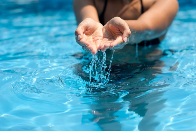 how to remove calcium from pool tiles