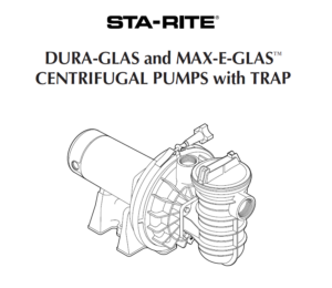 Sta-Rite MAX-E-GLAS/DURA-GLAS Series "Full Rate" Inground Pool Pump Replacement Parts Models that start with "PE" & "P2R"