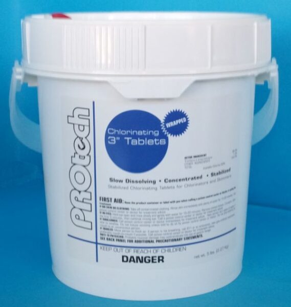 PROtech 3″ Trichlor Chlorine Tablets | Halogen Supply Company