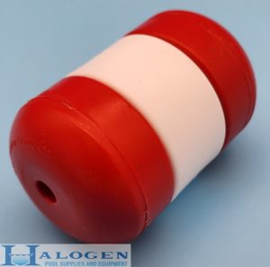 (914RWR) - Red White Red 3"x5" Handilock Float for 3/8" Rope