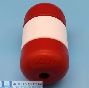 (915RWR) - Red-White-Red 5" x 9" Handilock Float for 3/4" Rope
